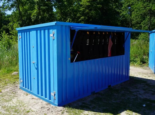 Contenedor Barra Desmontable 4×2 metros XL Azul RAL 5015